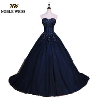 NOBLE WEISS - Original Navy Blue Quinceanera Dresses 2022 Ball Gown Sweetheart Strapless Vestidos De 15 Anos Applique Lace Sweet 16 Dresses