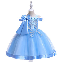Original Elegant A-Line Fower Girl Dresses Pink Green Blue Beading Crystal Princess Dress For Weddings First Communion Pageant Gowns